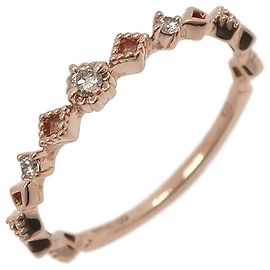 Autre Marque K10 Gelbgold-Diamantring canal4℃ Golden