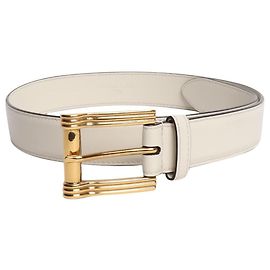 Etro Ceinture en cuir blanc Blanc