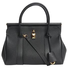 Loro Piana Schwarz Loom L25 2-Wege-Tasche Schwarz