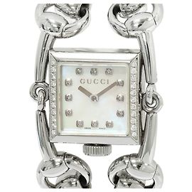 Gucci Signoria Edelstahl-Uhr Silber
