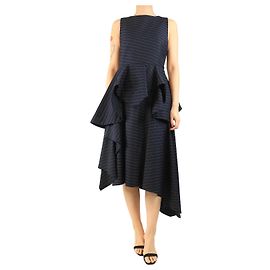JW Anderson Navy pinstriped skirt and top set - size UK 8 Navy blue