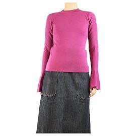 Autre Marque Pull violet à manches évasées - taille M Violet