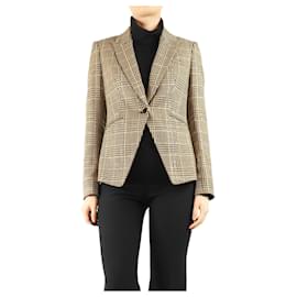 Veronica Beard Neutral Dickey crystal-embellished jacket - size UK 8 Other
