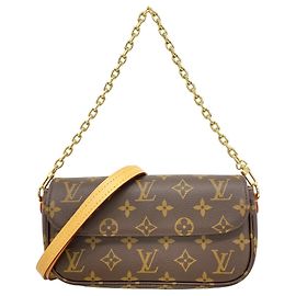 Borsa Louis Vuitton Monogram Wallet-on-Chain Ivy Marrone