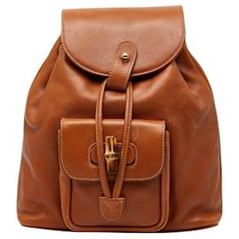 Gucci Bamboo Backpack Brown
