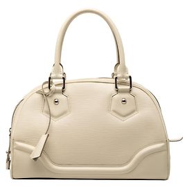 Louis Vuitton Epi Bowling Montaigne PM Handtasche Weiß Aus weiß