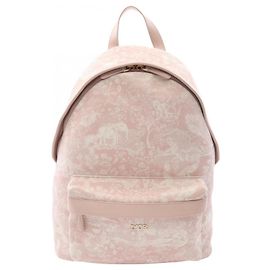 Zaino in tela e pelle rosa Christian Dior Rosa