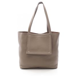 Bolsa Tote Cabasellier 46 da Hermès Marrom Taupe