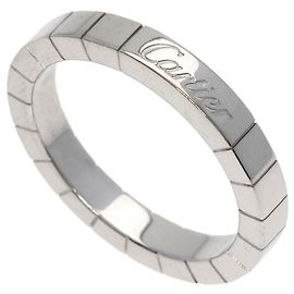 Cartier Lanieres 18K White Gold Band Ring Golden
