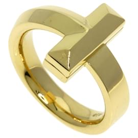 Anello T One in oro giallo 18K di Tiffany & Co. D'oro