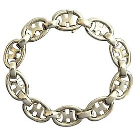 Hermès Hermes Silver 925 Charm Bracelet Silvery