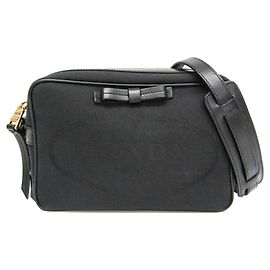 Borsa a Spalla Prada LOGO JACQUARD 1BH089 Nero