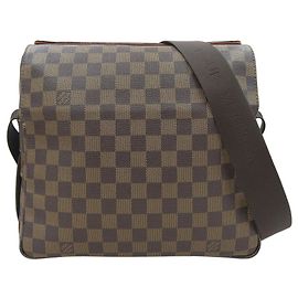 Borsa a Spalla Damier Naviglio Louis Vuitton Marrone Damier ebene