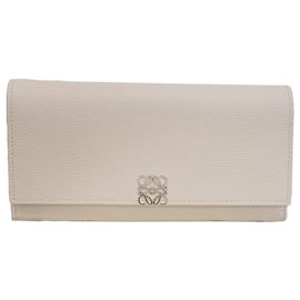 Loewe Anagram Continental Wallet Beige Grey