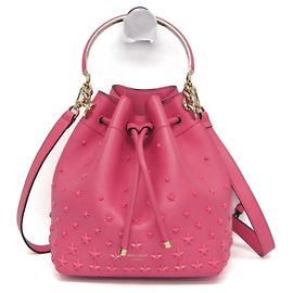 Borsa a secchiello Bonbon di Jimmy Choo Rosa