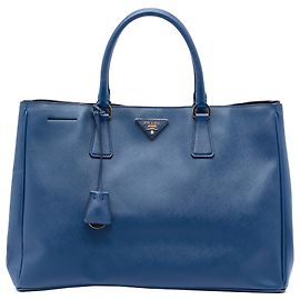 Prada Blue Large Saffiano Lux Galleria Tote Blue