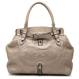 Fendi Gran Tote Selleria Villa Borghese de Cuero Dorado Dorado Otro