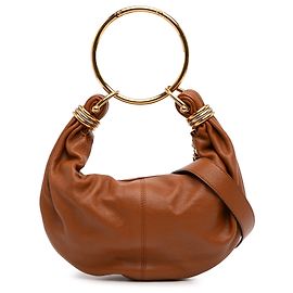 Hobo de couro marrom Chloé com pulseira pequena Marrom