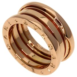 Bulgari Anel B-zero1 de 2 bandas em Ouro Rosa Bvlgari Dourado
