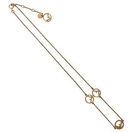 Collier ras du cou pendentif Fendi Doré