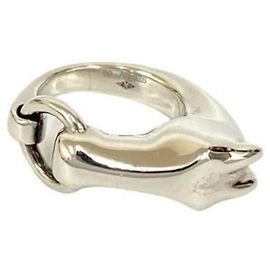 Anel Galop Hermès em Prata 925 Prata
