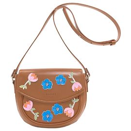 Borsa a Spalla Flower Marni Kids Marrone