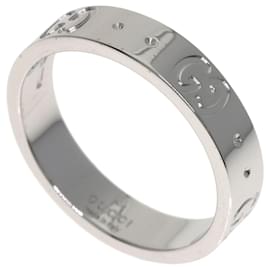 Anillo Gucci Icon #9 en oro blanco de 18K Blanco