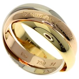 Cartier Trinity Ring in 18K Yellow and Pink Gold Yellow