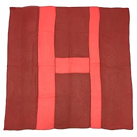 Conjunto de pañuelos de seda Hermès Roja