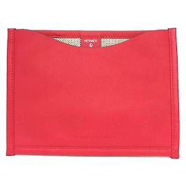 Pochette Hermès Petit H en cuir Swift et Toile H Framboise Autre