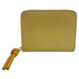 Loewe Knot Compact Zip Wallet Yellow