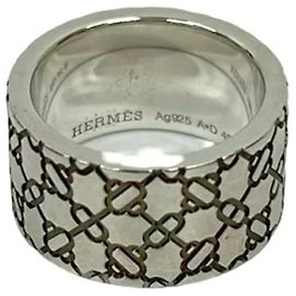 Hermès HERMES Chaine d'Ancre Attelage Ring Silvery