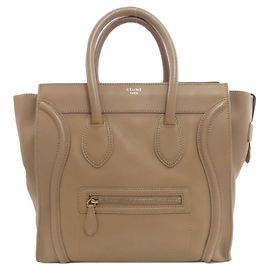 Céline Bolsa Tote Mini 2 em 1 Celine Luggage Marrom