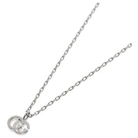 Collier Double G Gucci en or blanc 18K Autre