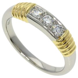 Christian Dior 3-Diamond Band Ring Other