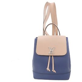 Louis Vuitton M41817 Lockme Backpack Blue Beige