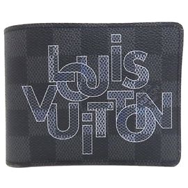 Portafoglio bi-fold Damier Graphite Louis Vuitton Damier ebene