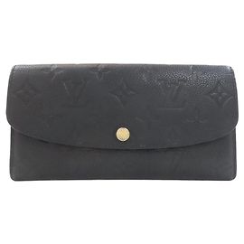 Cartera Larga Emilie de Louis Vuitton Negro Beige
