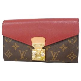 Louis Vuitton Monogram Portefeuille Pallas Long Wallet Fuschia