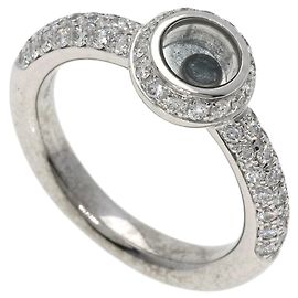 Bague Chopard Happy Diamonds en or blanc 18K Doré