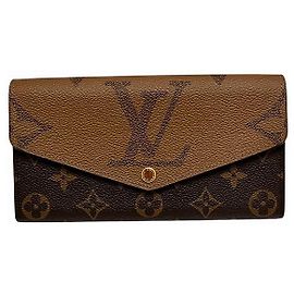 Portafoglio Lungo Monogramma Sarah di Louis Vuitton Marrone