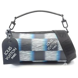Louis Vuitton Epi Leather Soft Polochon PM Handbag Blue