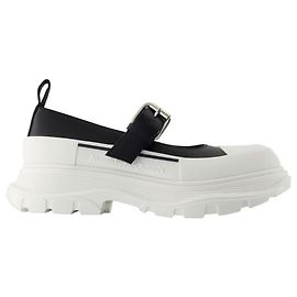 Tread Slick Mary Jane - Alexander McQueen - Couro - Preto Preto