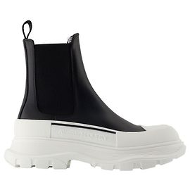 High Rubber Ankle Boots - Alexander McQueen - Leather - Black Black