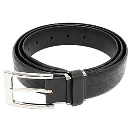 Autre Marque Ostrich Belt Black