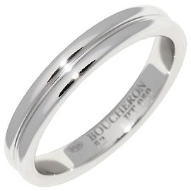 Anello Boucheron Godron Pt950 Taglia 52 Argento