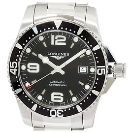 Longines HydroConquest Edelstahl Schwarz
