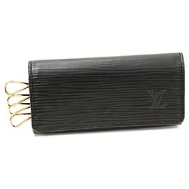 Louis Vuitton Multicles 4 Epi Key Case Black