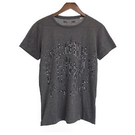 Autre Marque Camiseta de algodón DIESEL Castaño Negro