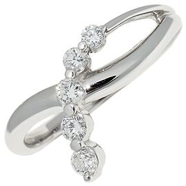 Autre Marque Pt900 Diamantring Silber